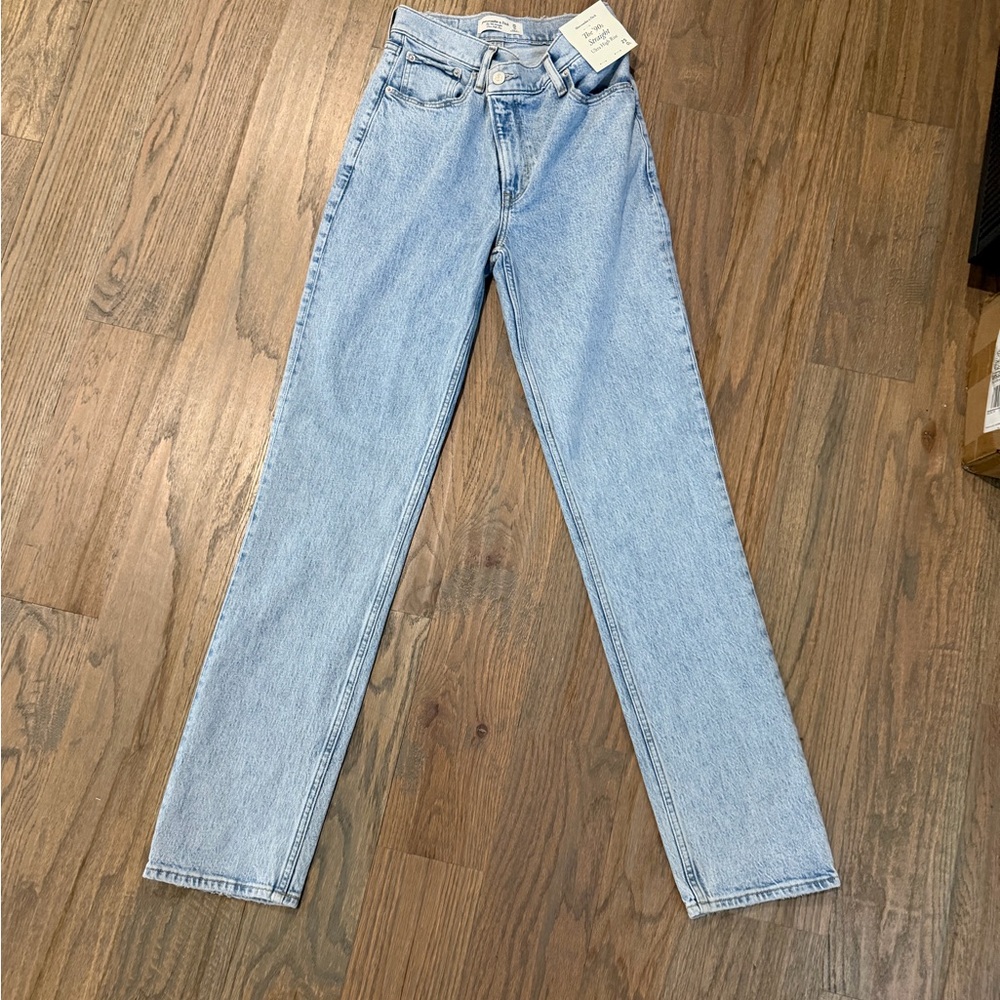 Abercrombie & Fitch Light Blue Straight Leg Jeans